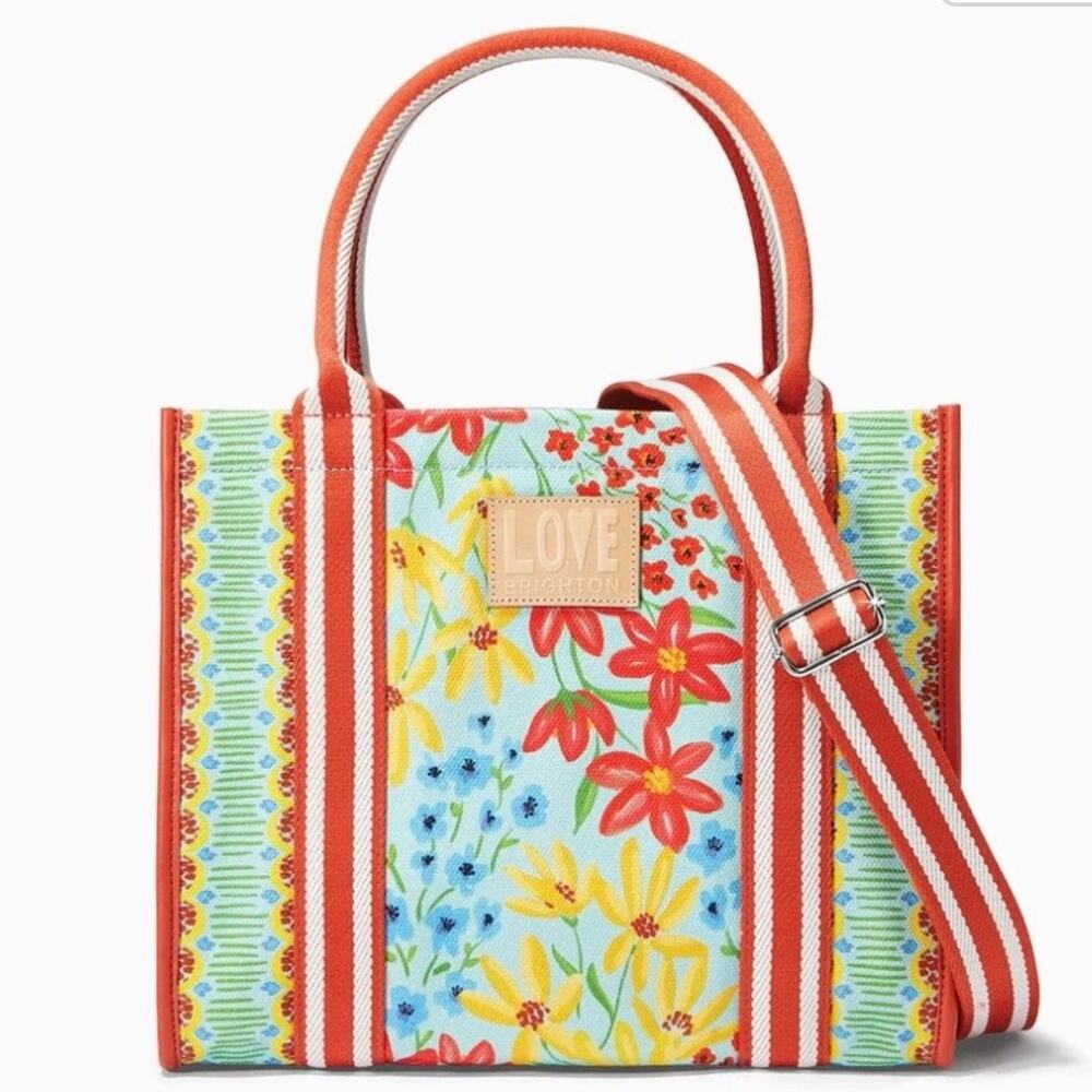 Brighton Painterly Garden Canvas Carryall - Picture 1 of 9